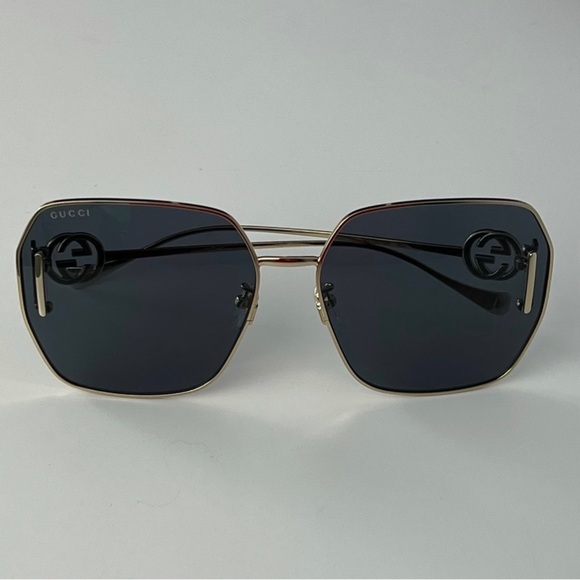 NEW GUCCI AUTHENTIC DESIGNER SQUARE SUNGLASSES - Picture 10 of 12